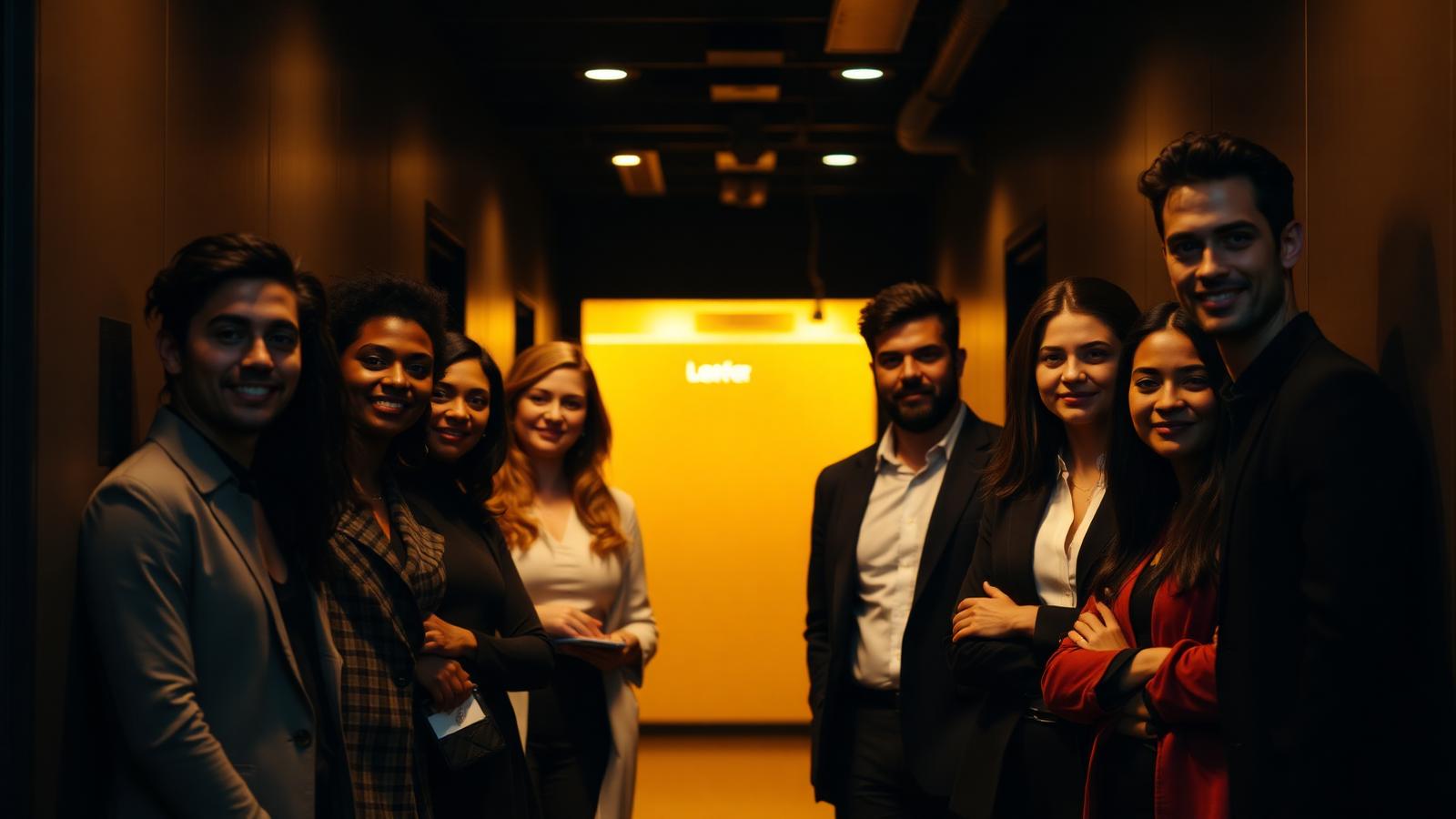 Profissionais administrativos em um ambiente corporativo